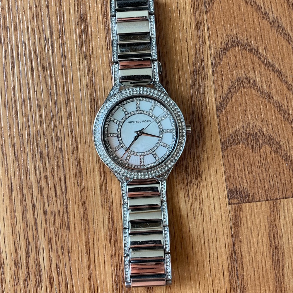 Michael Kors Mini Kerry Diamond Silver Watch